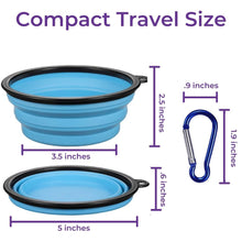 Load image into Gallery viewer, Collapsible Travel Dog Bowls